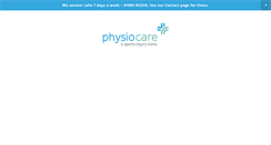 Desktop Screenshot of physio-care.com